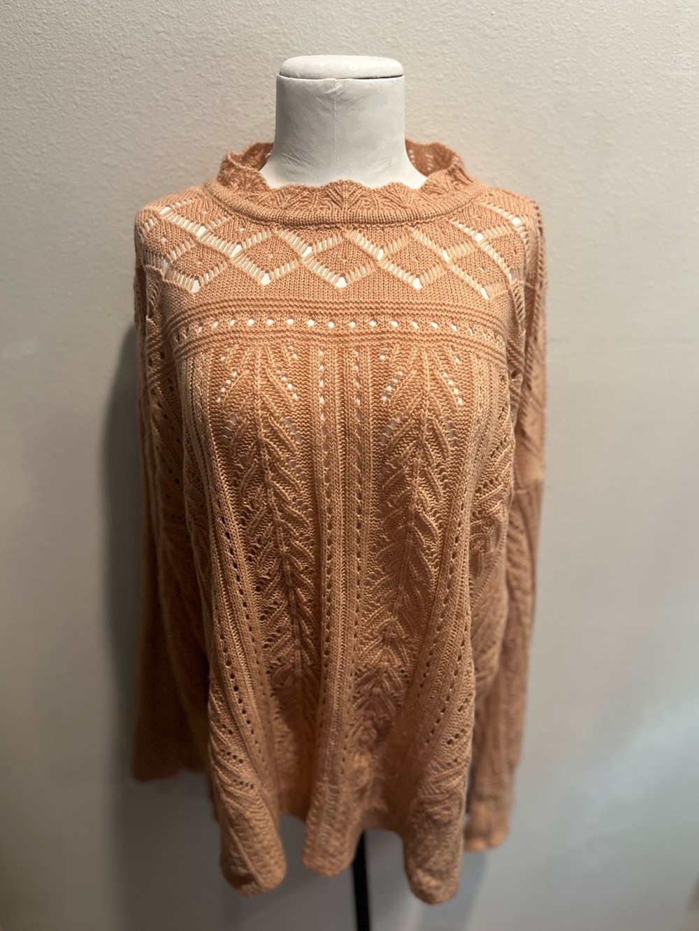 Women’s Mock Neck Bell Sleeve Sweater